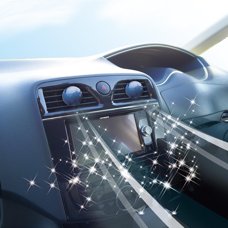 晴香堂(HARUKADO) カーオール 車用 芳香剤 キュー エア 2個パック ホワイトムスク 2.4gx2個 3099