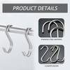MEMOFYND 20 Pcs S Shape Metal Hooks, Kitchen Hooks, Bedroom