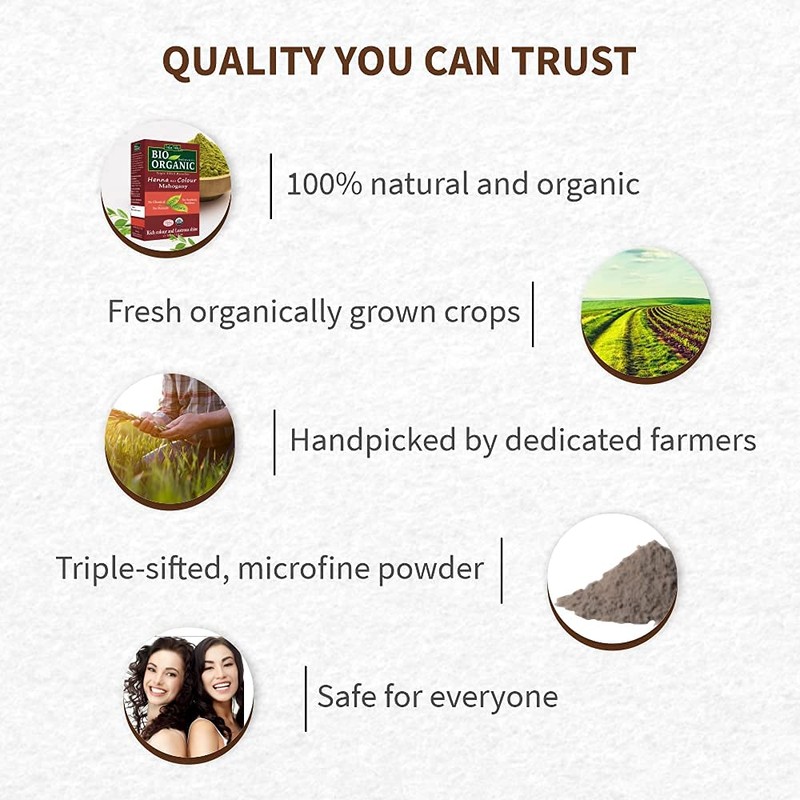 Indus Valley Bio Organic 100% Pure and Natural Henna Hair