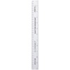 Q-Connect Ruler Shatterproof 300mm Clear (Inches on one side and