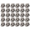 30pcs Metal Cord Lock End Toggle Double Hole Spring Stopper