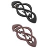 Wanmu 2Pcs French Flat Hair Clips, Hollow Curved Hairpin Claw