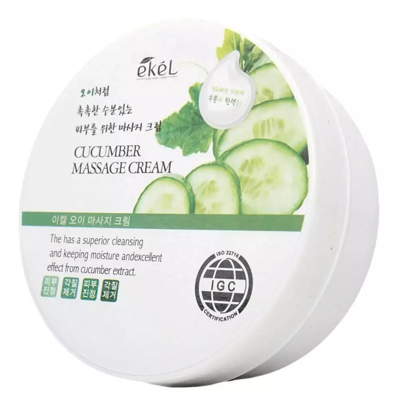 Hosu 수분있는 촉촉한 피부를 위한 오이 300ml 크림 마사지 Cucumber