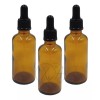 Envases Plasticos Botella Gotero Vidro Ambar 50 Ml Pipeta Negra