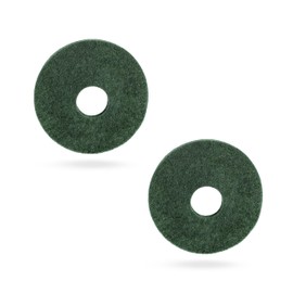 DIFFWELY Cleaning Orbiter Pad 437.056 Fits for 550MC Orbiter Floor Machine and Floor Scrubber Machine, 12" Diameter Floor Scrubber Pads(2 Pcs Green Floor Scrubber Pads)