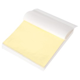 MECCANIXITY 300 Pcs Gold Leaf Sheets 5.5" x 5.5" Imitation Gold Foil Sheets for Crafts,Picture Frames,Sculpture,Nails and DIY Arts Decoration,Copper Foil Color