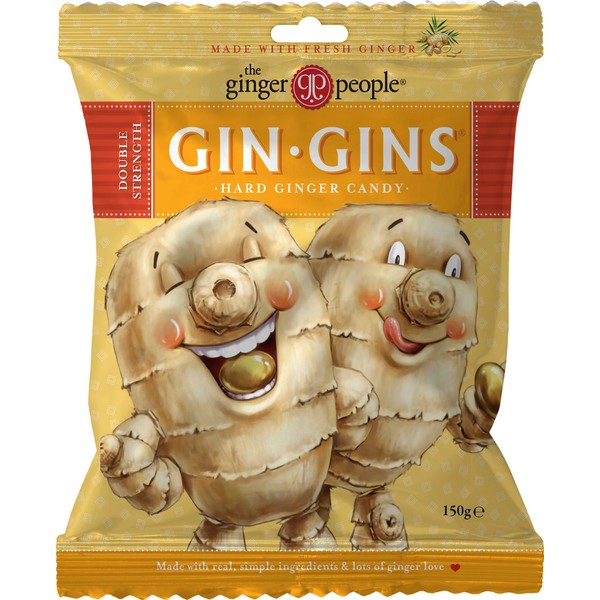 The Ginger People Gin Gin Hard Boiled Candy Bag, 150 g
