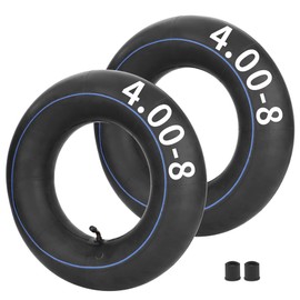 2 Pack of 4.80/4.00-8" Heavy Duty Inner Tube 4.8/4.0-8 Wheel Barrow Tube for Minibike Go-Karting Mowers Hand Trucks Wheelbarrows Cart Isobutylene Isoprene Rubber