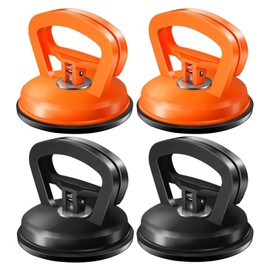 FveVqe 4 PCS Dent Puller, Powerful Car Dent Puller, Car Dent Puller Kit for Quick&Easy Dent Removal, Dent Remover Tool for Car Dent Repair, Screen, Tiles Lifting and Objects Moving (Orange&Black)