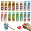 XingyLi 16 Pack Mini Cartoon Coloured Pencils in 12 Colours,