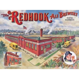 Red Hook Ale of Seattle Washington NEW METAL Beer SIGN: Brewery Pictured