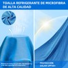 10 Pzs Toallas de Microfibra 90x30 cm para Gym y