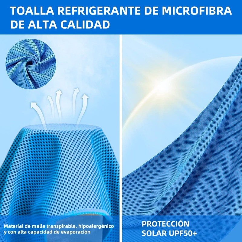 10 Pzs Toallas de Microfibra 90x30 cm para Gym y