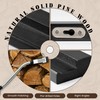 RICHFOCUS Vinyl Wall Mount, 6 Pack Solid Wood Vinyl Record