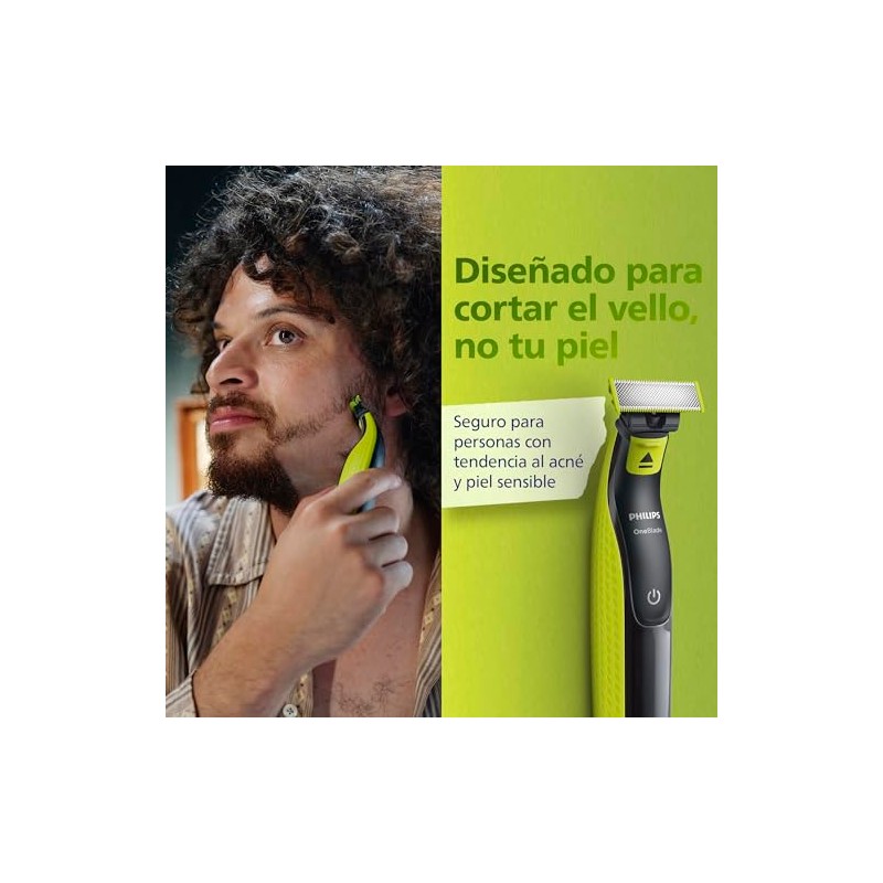 Philips OneBlade Afeitadora y Recortadora Eléctrica de Barba para Hombre