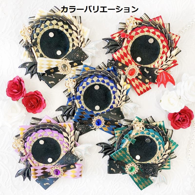 G trigger Can Badge Rosette with Feather Rosette Devil 2.2