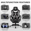 Vonesse Gaming Chair with Footrest,Reclining Computer Gaming Chair for Adults,Big
