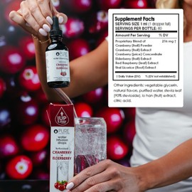 Pure Inventions - Antioxidant Fruit Extract Formulations Water Enhancers (60 Servings) - 2 Oz (Cranberry + Elderberry) by Pure Inventions