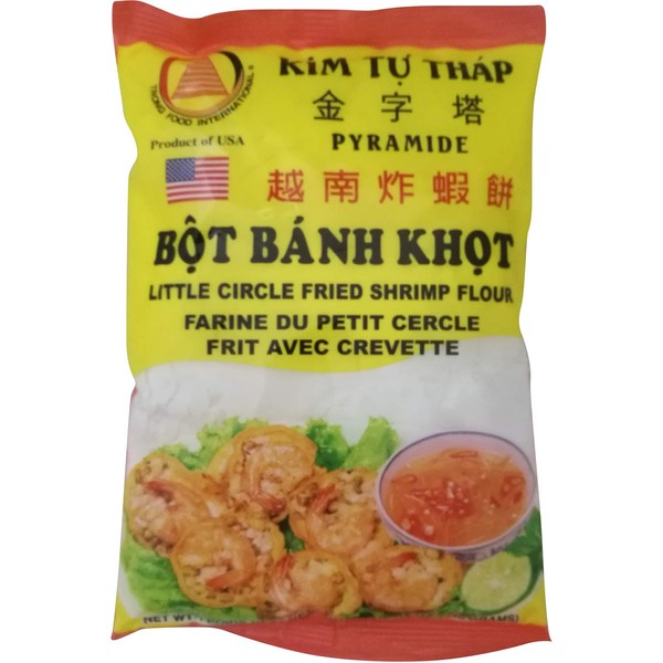 Kim Tu Thap Vietnamese Little Circle Fried Shrimp Flour - Bot Banh Khot 12 oz. (Pack of 1)