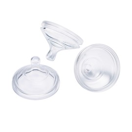 Boon Nursh Silicone Baby Bottle Nipples - Bottle Nipples for Boon Nursh Baby Bottles - Baby Bottle-Feeding Supplies - Extra Slow Flow Baby Bottle Nipples - 3 Count