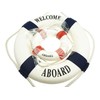 Bilipala 3Pcs Cloth Life Ring Buoy, Home Wall Nautical Decor,