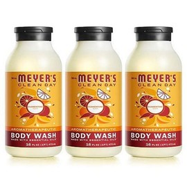 Mrs. Meyer's Moisturizing Body Wash for Women and Men, Biodegradable Shower Gel Formula Made with Essential Oils, Clementine, 16 oz - Pack of 3