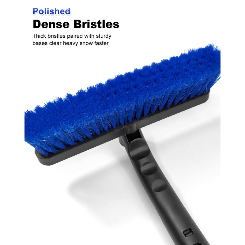 SEAAES 33 Inch Snow Brush and Ice Scraper for Car