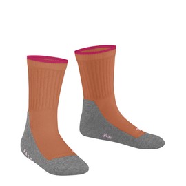 FALKE Unisex Children's Active Everyday Socks Reinforced Functional Socks Against Sweat Durable Quick-Drying Breathable Functional Material 1 Pair, Red (Rugby Tan 8942)