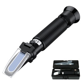 Professional Salinity Refractometer,Salinity Tester, Salt Tester for Saltwater Pool, for Saltwater Aquarium, Pools, and Tanks,Dual Scale 0-100 PPT & Specific Gravity 1.000-1.070 with ATC Function