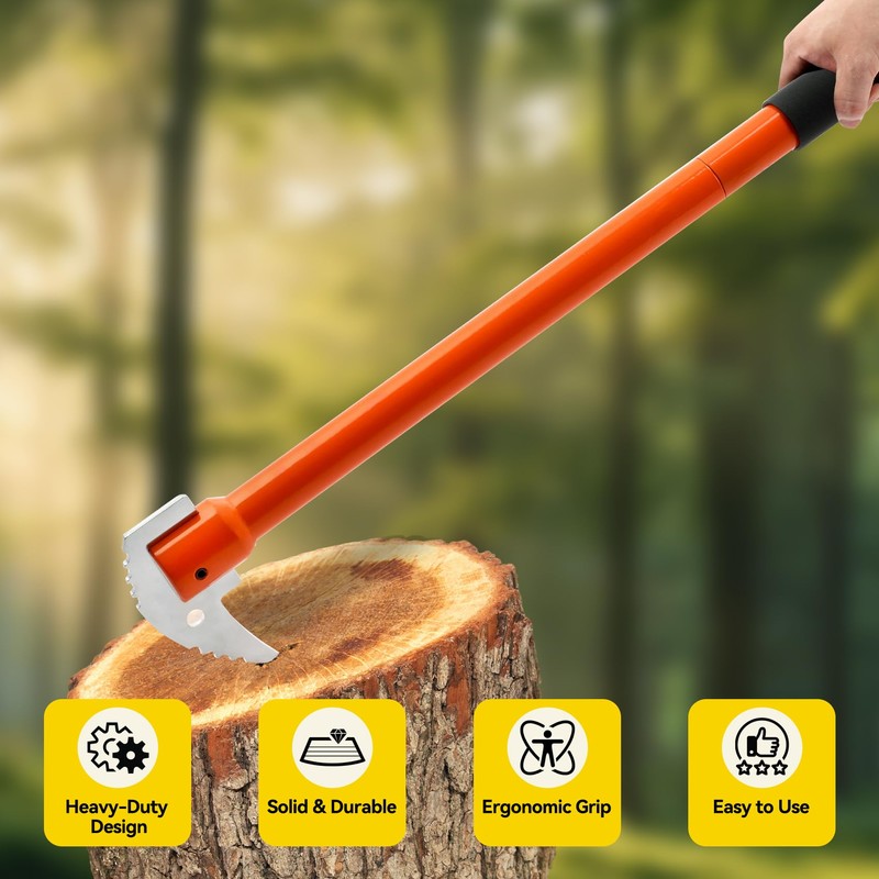 PIRIPARA 30 Inches Pickaroon Logging Tool, Hookaroon Log Roller Forestry
