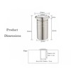 TOGU Door Latch Dust Protector,SUS304 Stainless Steel Dust-Proof Security Lock