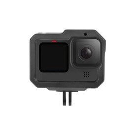 Protective Housing Protective Frame Cage Suitable for GoPro Hero 9, 10 & 11 Sturdy Cage with 2 Hot Shoe Connectors and Sliding Frame Aluminium Alloy