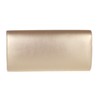 Girly Handbags Ladies Plain Envelope Clutch Bag, Rose Gold