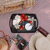 ECOIOU Non Slip Food Serving Tray with Handles, 2-Pack Rectangle