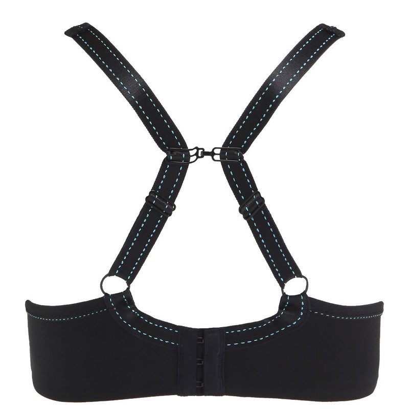 Chantelle Sujetador Convertible Deportivo de Alto Impacto para Mujer, Negro,