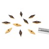 Accusize Industrial Tools Vbmt221 Carbide Inserts, CVD Coated, 10 Pcs/Set,
