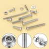 640-Piece M4 Screws Set, Pan Head Allen Screws Nuts Set,