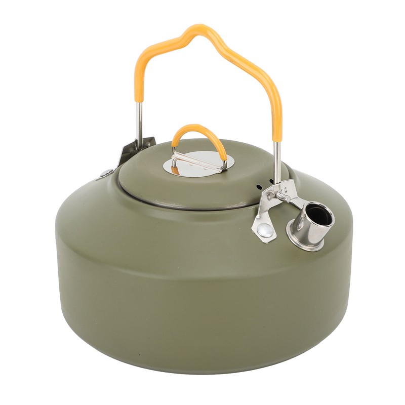 1L Outdoors Kettle Heat Resisting Stainless Steel Teapot Portable Camping