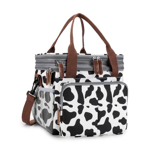 MOV COMPRA Lunch Bag for Women Men Double Deck Expandable