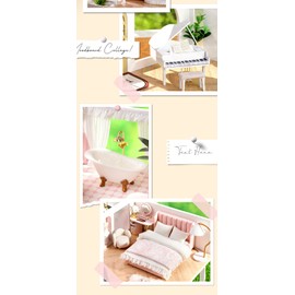 Flever Wooden DIY House Kit, Miniature with Furniture, Creative Craft Gift for Lovers and Friends (Whisper in The Morning)