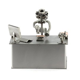 Steelman24 I Nuts and bolts sculpture Public Servant I Handmade ornaments I Made in Germany I I Metal figurine