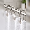Roller Ball Shower Curtain Hooks for Bathroom – 12-Piece Hanging