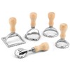 QWORK Ravioli Stamp Maker Cutter with Roller Wheel Set –