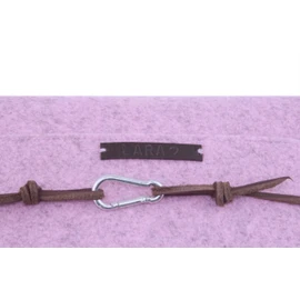 Ringbuch Filz rosa A5 Notizbuch Ringordner PERSONALISIERT Name Kalender Leder Geschenk Abschluss Schule Abitur Ausbildung Studium Karabiner lässig 2,2cm, 2 Ringe