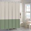 ASDCXZ Shower Curtain Green 180 x 180 cm, Modern Beige