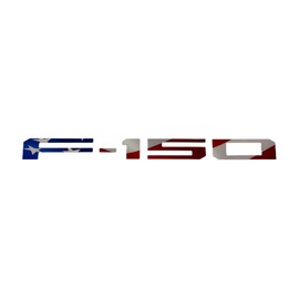 Eurosport Daytona- Compatible with 2021-Current, Ford F150 Standard Tailgate Letters (USA Flag)
