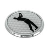 Elektroplate Golfer Swing All Metal Emblem for Automotive | Car