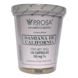 Damiana De California 150 Cápsulas Prosa