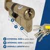 UAP Thumb Turn Euro Cylinder Lock with Anti-Snap & 3