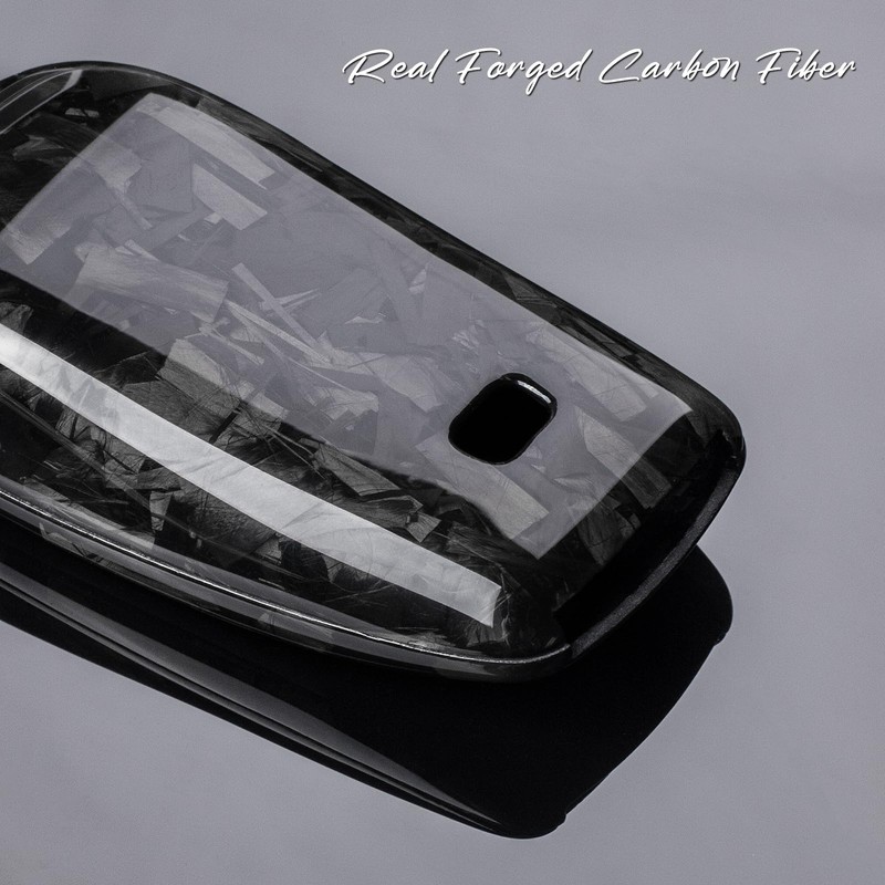 T-carbon Carbon Fiber Key Fob Cover Compatible with Benz,Key Fob